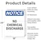 Signmission No Chemical Discharge, 18 in W x Rectangle, Aluminum OS-2PACK-NS-A-1824-V-14447 - alternate 3